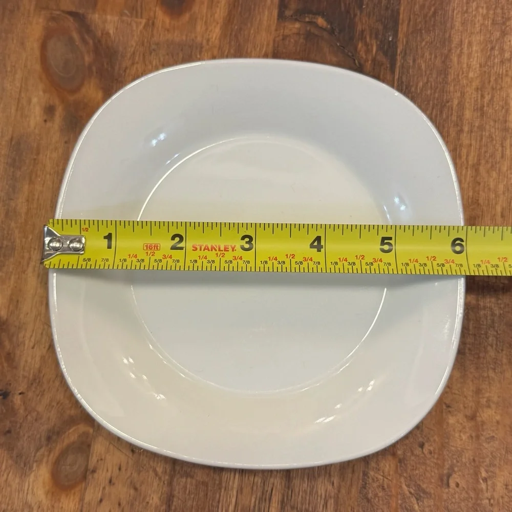 Crate & Barrel Maxie White Porcelain 6